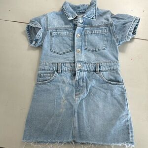 Denim dress by Zara size 2-3 T